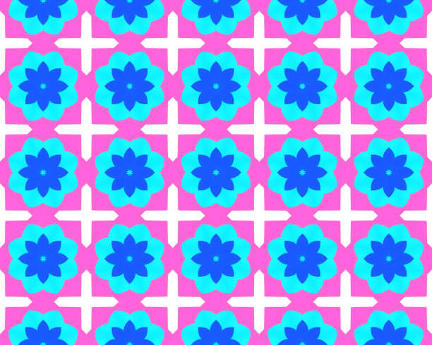 无缝插图彩色瓷砖图案的背景或墙纸图片下载