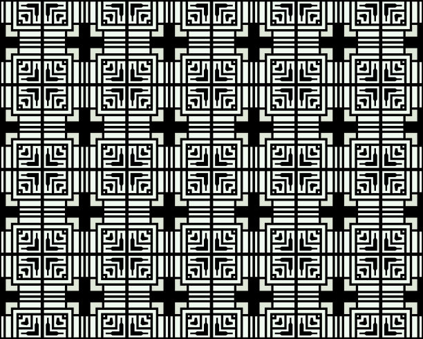 无缝插图瓷砖图案的背景或墙纸图片下载