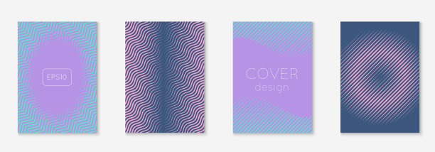 简约的几何线条和时尚的形状的音乐封面。图片下载