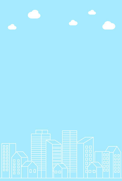 简单而时尚的建筑插图图片下载