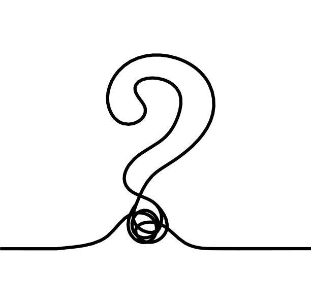 抽象问号连续画线图片下载