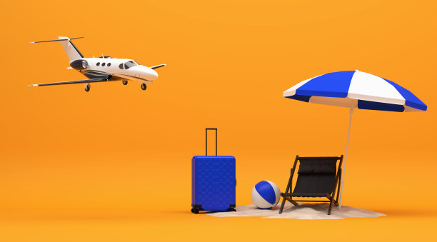 暑假旅行作为夏季时间的抽象象征图片下载