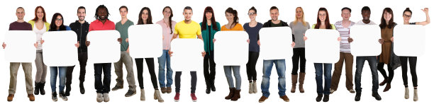 Copyspace拷贝空间适用于10个10字或文字组的多民族青年图片下载