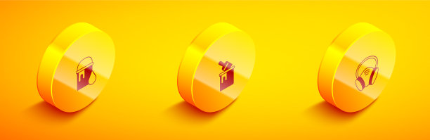 设置等距漆桶，配有刷子和气体图片下载