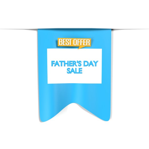 父亲节销售标签和横幅设计的白色背景图片下载