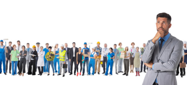 思考职业的商人图片下载