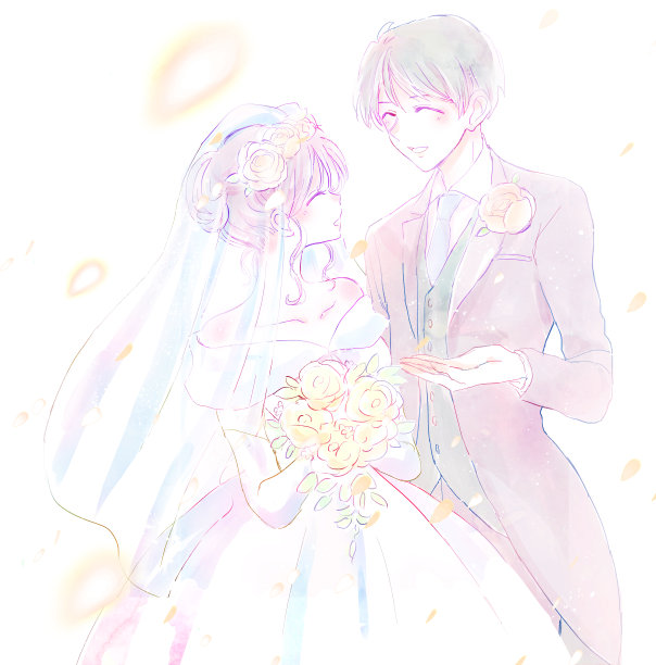 美丽的新娘和新郎图片下载