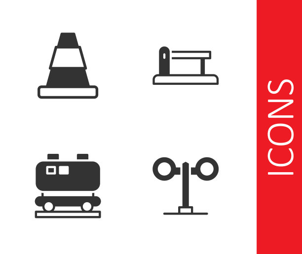 集火车交通灯交通锥油铁路图片下载