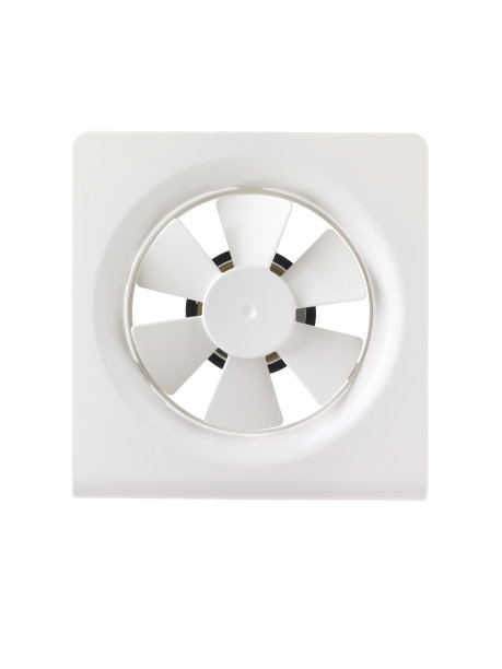 白色浴室墙壁电动抽吸塑料风扇图片下载