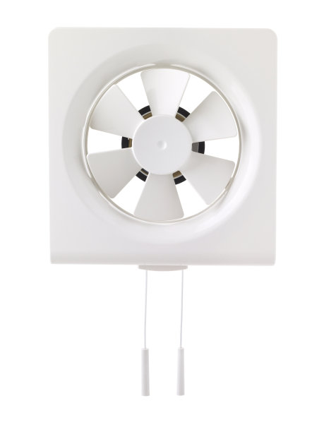 白色浴室墙壁电动抽吸塑料风扇图片下载