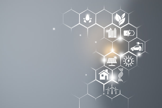 生态友好和可持续的环境理念。节电节能、能源节约。图片下载