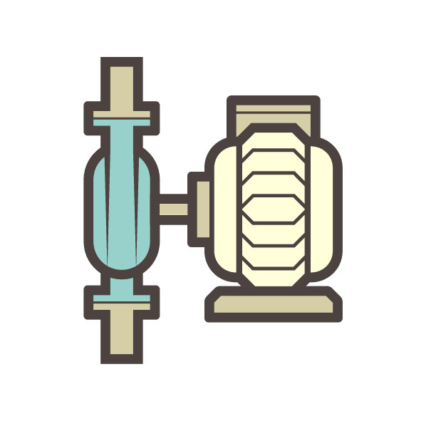 水泵矢量图标设计控制，分配和供应水，石油和天然气。图片下载