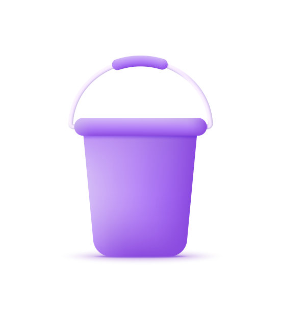 3D桶孤立在白色背景。可以用于许多目的。图片下载