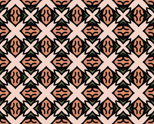 无缝插图瓷砖图案的背景或墙纸图片下载