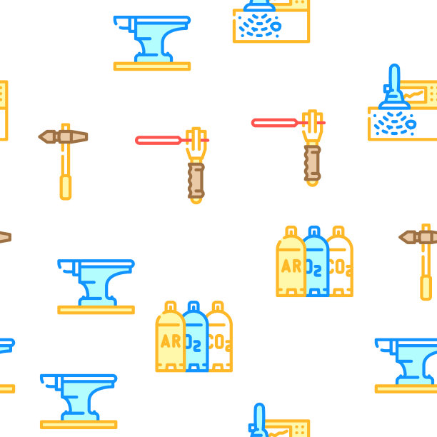 焊接工程矢量无缝模式图片下载