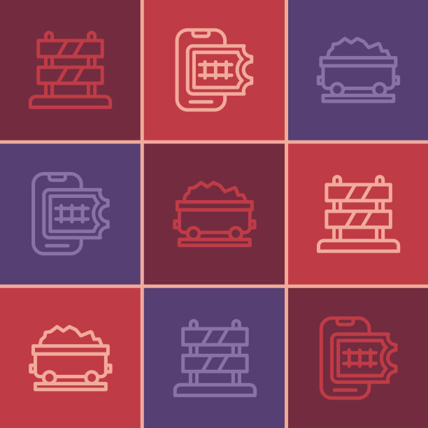 设置铁路轨道末端的运煤列车图片下载