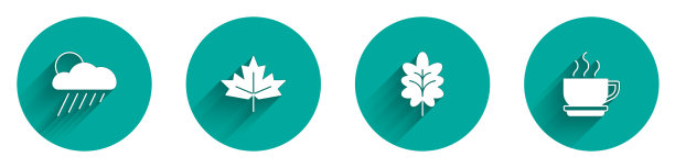 雨露和阳光的加拿大枫叶图片下载