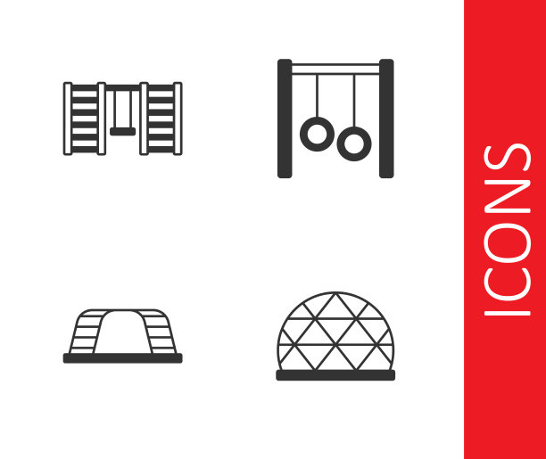 设置操场攀爬器材瑞典墙图片下载