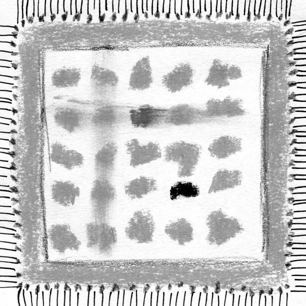 格子格子点的背景。黑色和白色墨水手绘格子，格子图案，木炭蜡笔图片下载