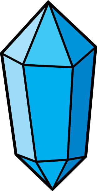 蓝色水晶图标图片下载