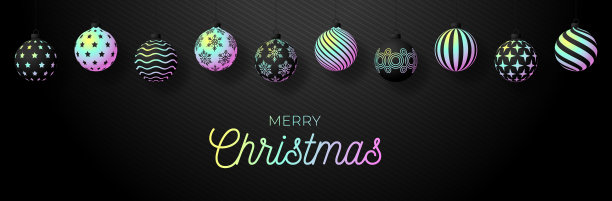 圣诞贺卡全息箔小玩意图片下载