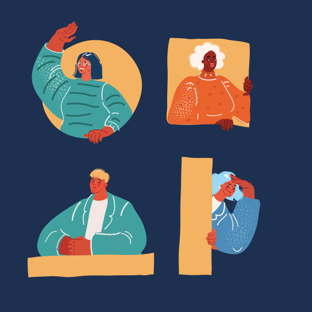 人在一个几何洞里图片下载