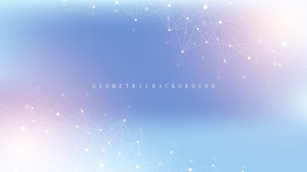 数字抽象背景与连接线和图片下载