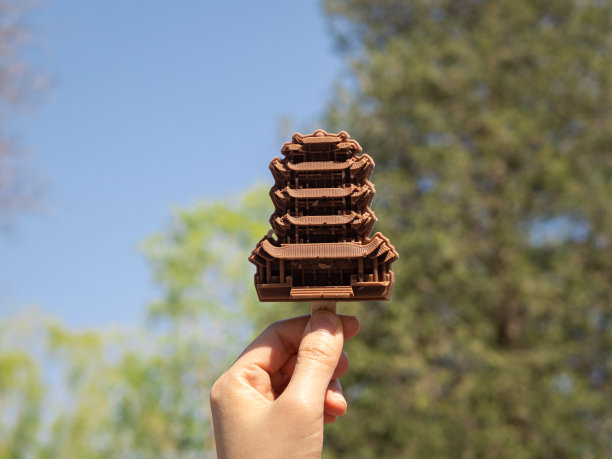 中国古典建筑风格的冰棒图片下载