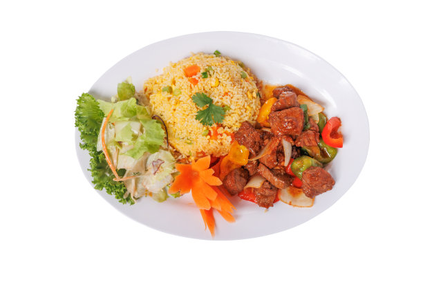 炒饭，牛肉干，美味佳肴图片下载