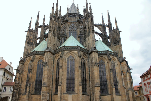 捷克布拉格的圣维图斯大教堂。图片下载