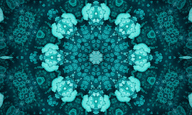 花玉。几何枕头。阿兹特克伊卡特海泡岩背景。橄榄民族无缝。图片下载