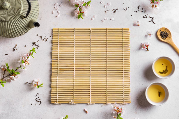 绿茶和樱花图片下载