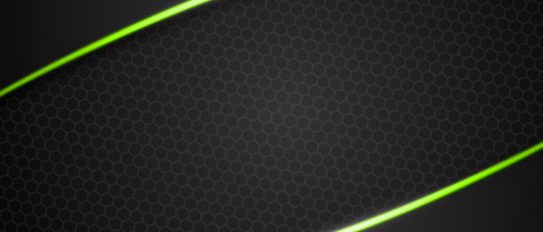 摘要金属光泽绿色黑色边框布局现代科技设计模板背景图片下载