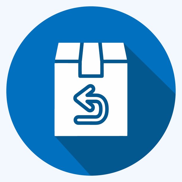 图标返回。适合教育象征。长长的阴影风格。简单的设计可编辑。设计模板向量。简单的说明图片下载