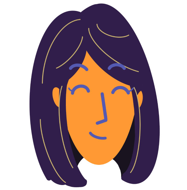 一组女人脸上的表情，开心，伤心，哭，笑，无聊的卡通插图图片下载