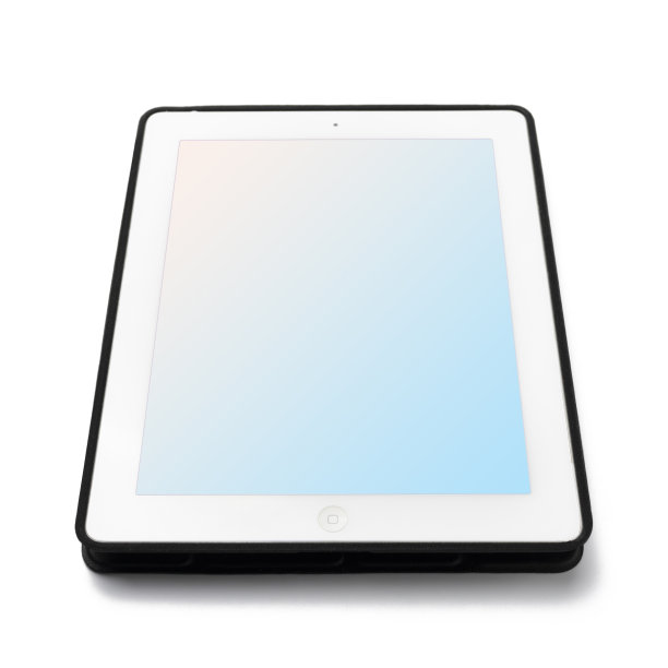 现代数字平板电脑近距离孤立在白色图片下载