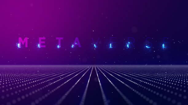 未来环境背景下数字网络下的词元世界标题运动。图片下载