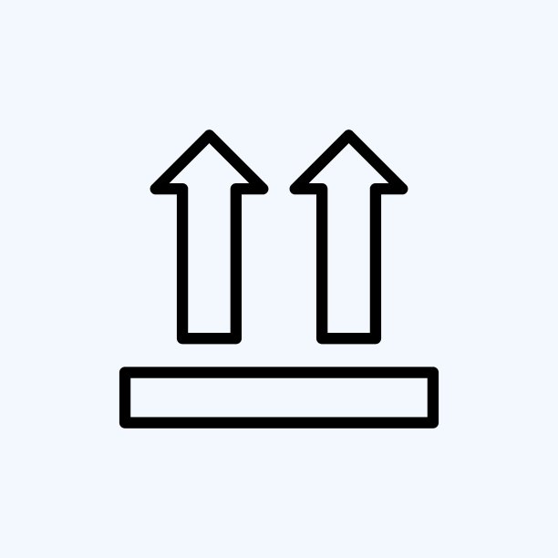 图标此面朝上。适合教育象征。行风格。简单的设计可编辑。设计模板向量。简单的说明图片下载