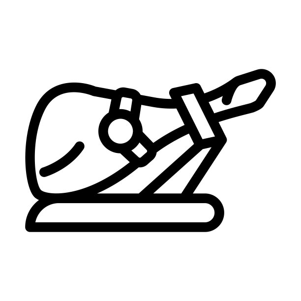 哈蒙干肉食品线性图标矢量图图片下载