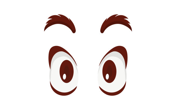 靠近害怕的美丽的女人与美丽的眼睛和大漂亮的睫毛和眉毛的脸。图片下载