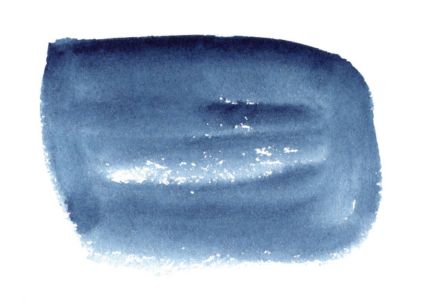 蓝色水彩纹理云。摘要背景文字或标志孤立在白色图片下载