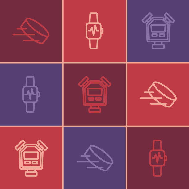 曲棍球和冰球的秒表和智能设定线图片下载