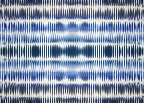 抽象靛蓝和蓝色波浪形状图案背景。用于应用程序，明信片，包装，织物，纺织品，项目，网站和材料-插图图片下载