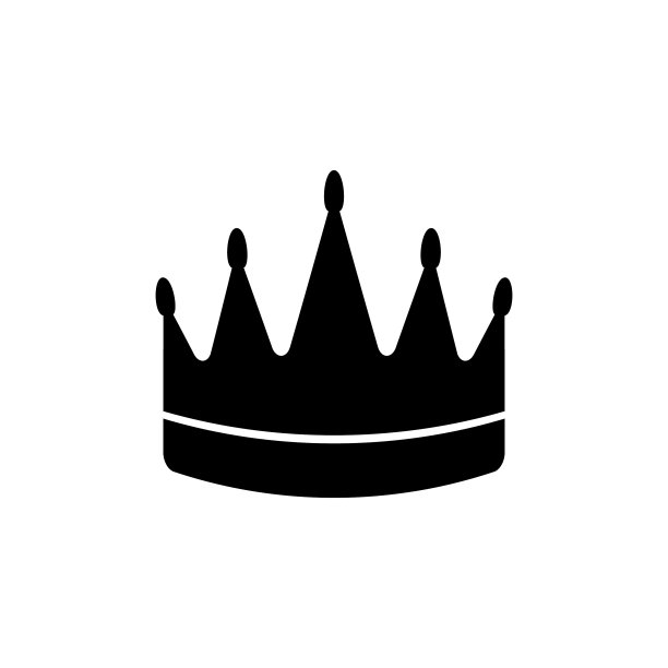 黑色王冠是权力的象征，白色王冠图片下载