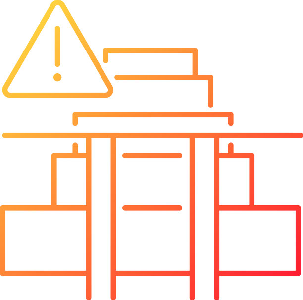 楼梯安全门梯度线性图标图片下载