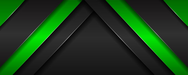 现代材料深灰色黑色和发光的光科技霓虹灯绿色金属技术背景。框架设计金属造型质感科技创新布局理念，适用于现代旗帜、封面、企业、宣传册、企业图片下载