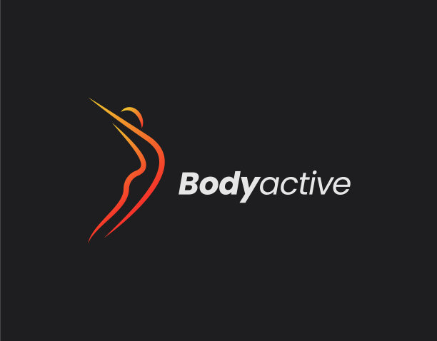 身体标志运动的黑色设计背景图片下载