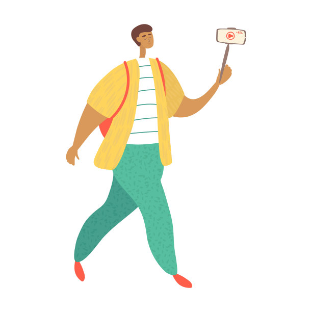 年轻人用智能手机进行视频通话图片下载