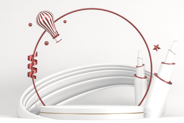 舞台讲台适合产品装饰。3d渲染图片下载