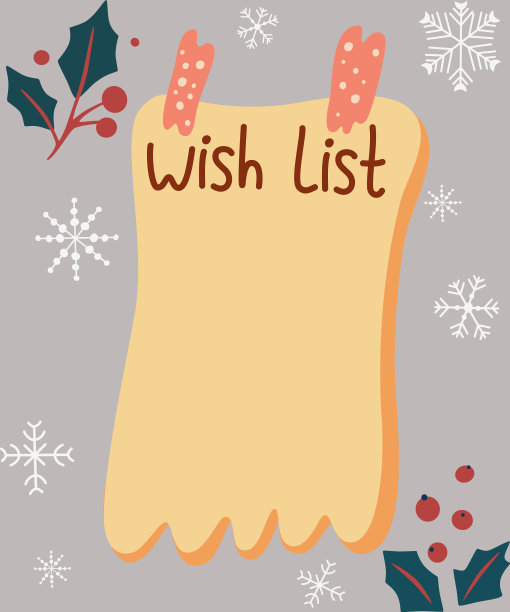 圣诞愿望清单信送给圣诞老人图片下载